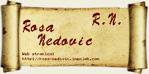 Rosa Nedović vizit kartica